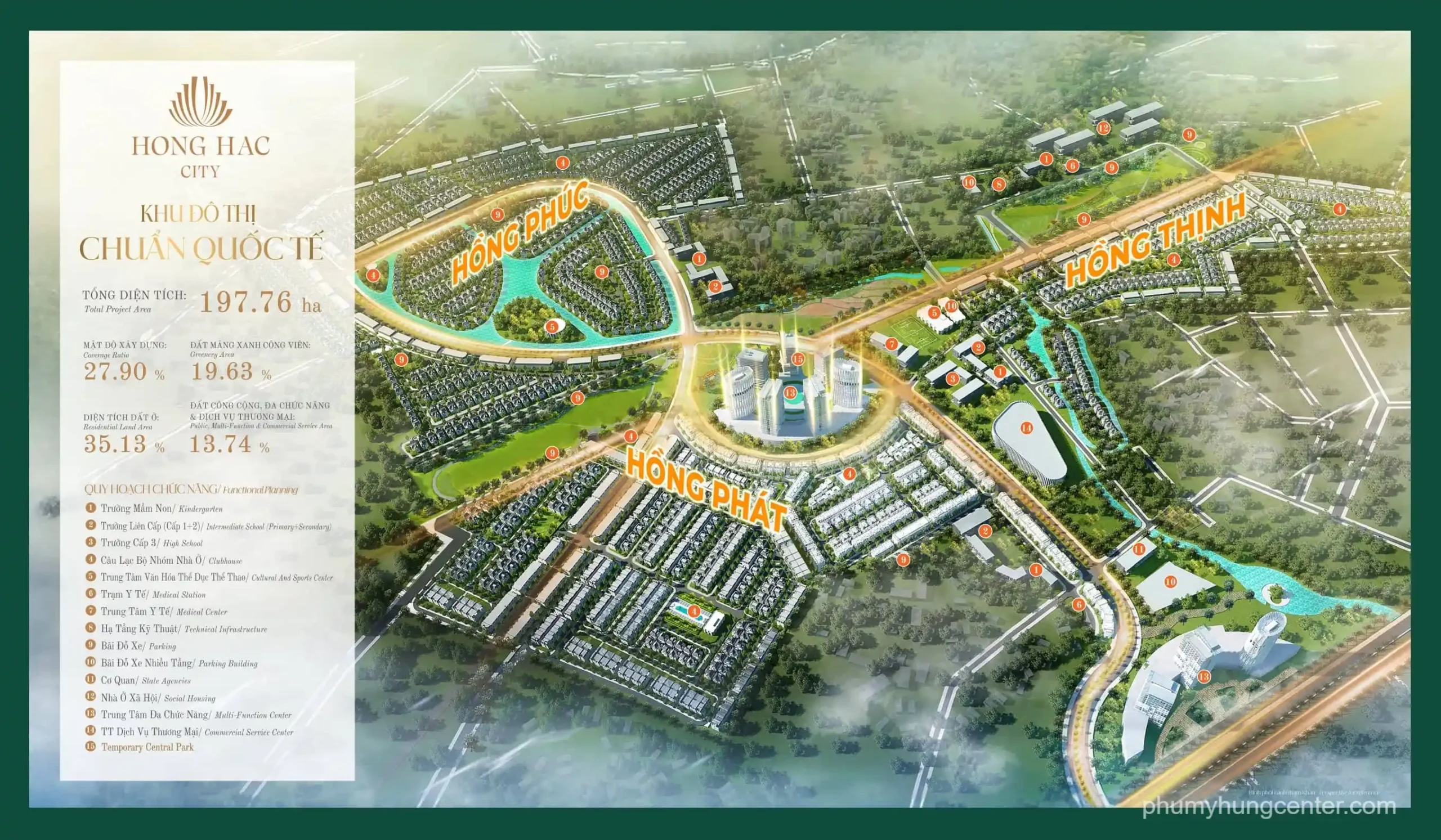 Quy mô tổng thể Hồng Hạc City