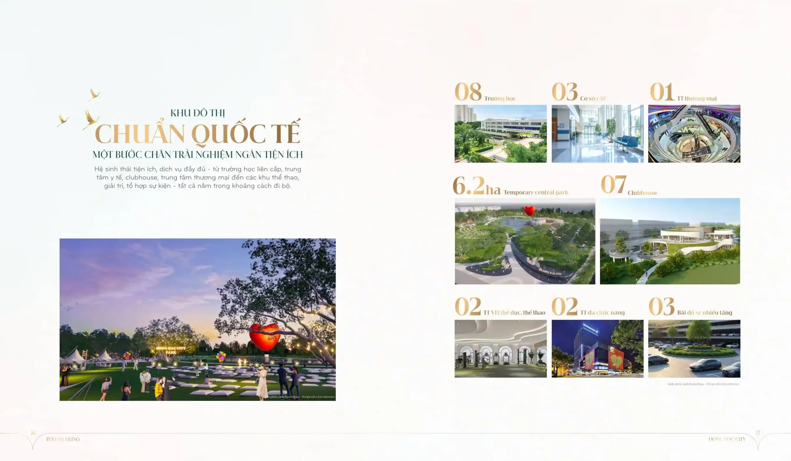 Tiện ích Hồng Hạc City - hệ thống giáo dục và bệnh viện